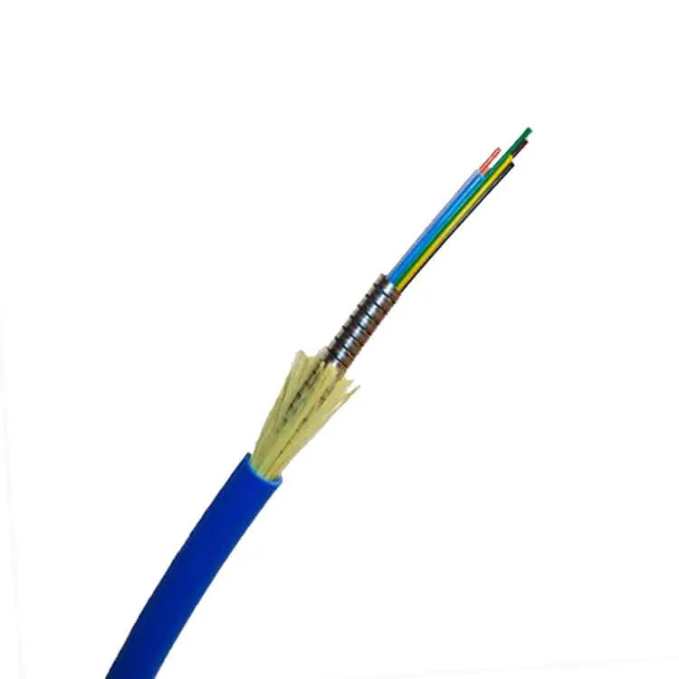 2-8 Core Spiral Steel Armored Tactical Fiber Optic Cable